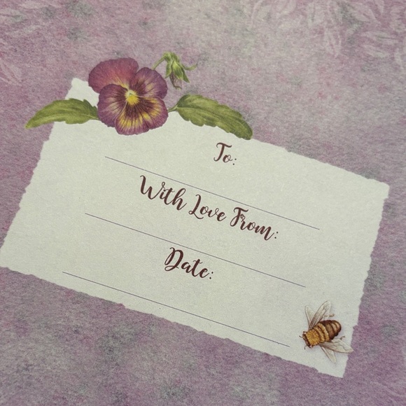 Purple Floral Pansies Personal Recollections Memory Journal NWT Lang - Picture 9 of 16